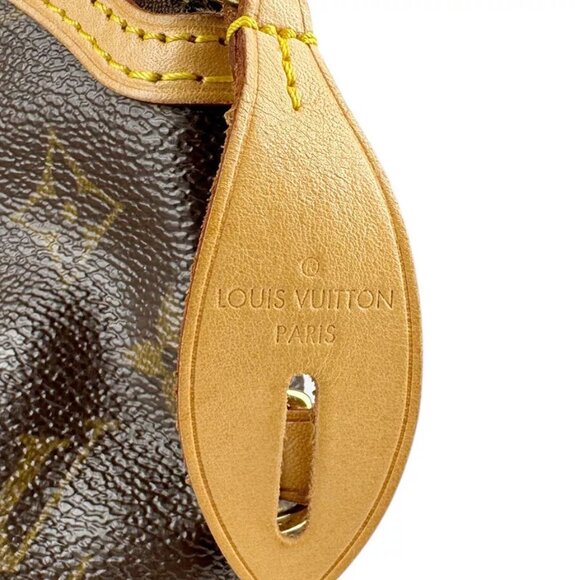 Auth LOUIS VUITTON Monogram Lockit Handbag Brown - Picture 11 of 14